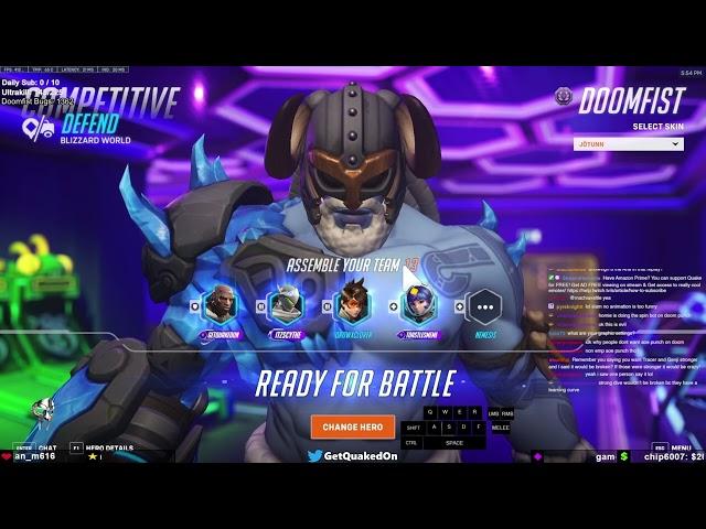 35 Elims!️GETQUAKEDON DOMINATING GAMEPLAY TOP 0.01% DOOMFIST OVERWATCH 2 SEASON 14