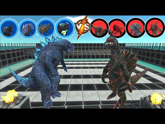 Legendary Godzilla Evolution vs Team Kaiju Universe 1vs1 | Kaiju Tournament Battle in ARBS