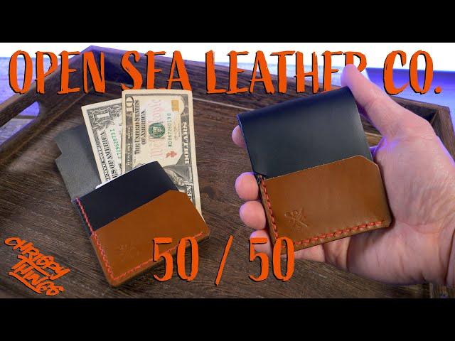 Open Sea Leather Co. 50/50 Wallet: Traditional features in a MINIMALIST wallet