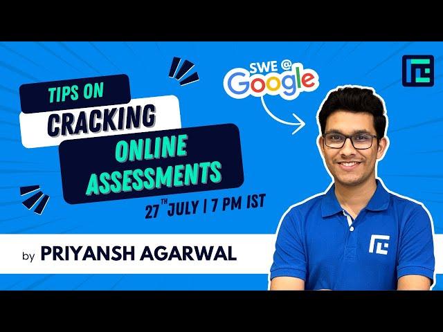 Tips on Cracking Online Assessments | Priyansh Agarwal | TLE Eliminators