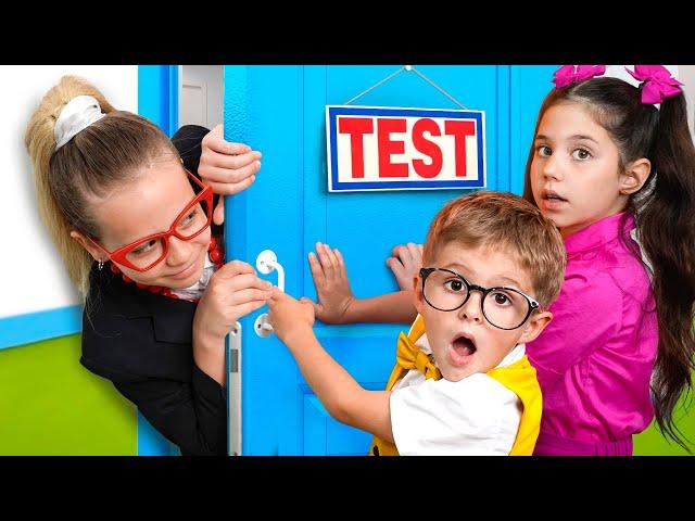 Eva and Friends Exam Test at School