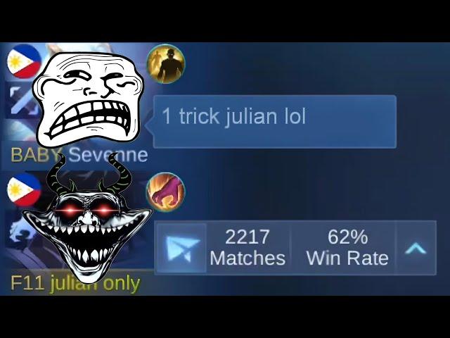 THEY UNDERESTIMATE 1 TRICK JULIAN SO BAD..(They never expected this to happened) - Mobile Legends