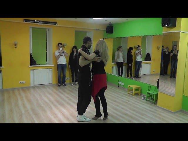 Kizomba Class 29.02.16 at AfroFusion School - Ilya Subachev & Anna