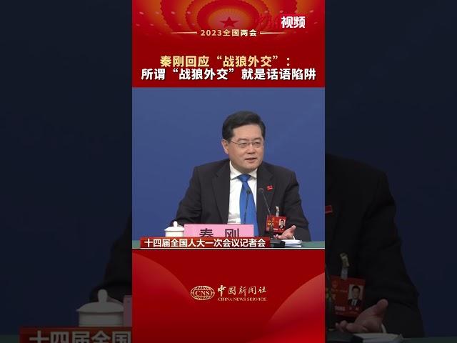 秦刚回应“战狼外交”：所谓“战狼外交”就是话语陷阱！