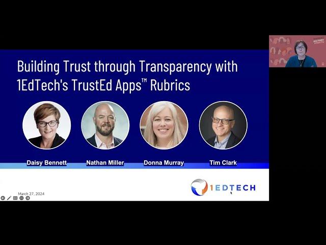 Building Trust through Transparency with 1EdTech's TrustEd Apps Rubrics