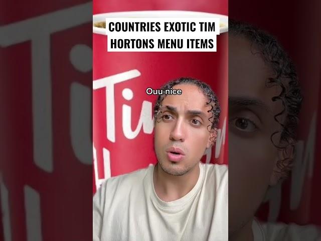 Countries Exotic Tim Hortons Menu Items