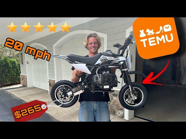 TEMU 50cc Dirt Bike | unboxing and test ride