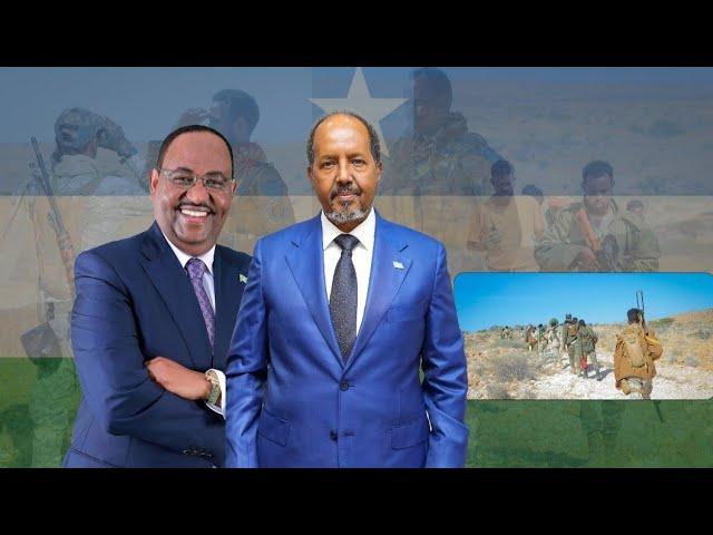 Madaxweyne Xasan Sheekh oo kala saari waayay cadaawadda argagixisada iyo collaadda Siciid Deni.