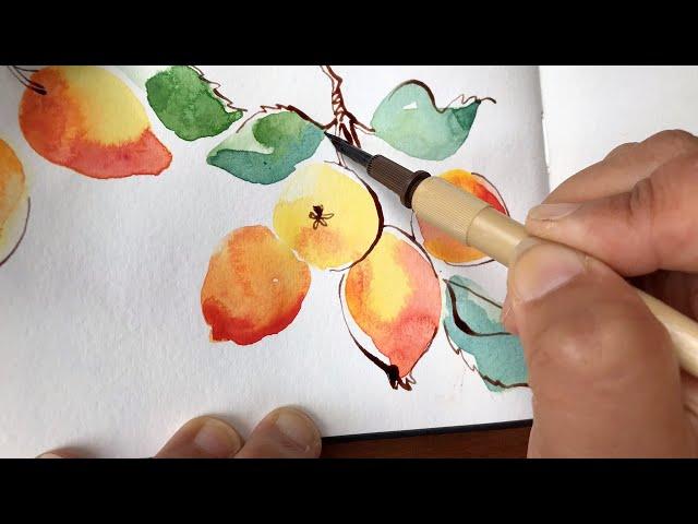 Loose Watercolor Techniques for Beginners | Ink and Watercolor