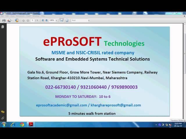 ePRoSOFT Technologies Final Year Projects