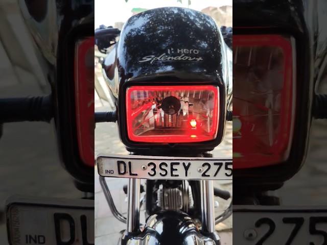 Hero Splendor LED Headlight INSTALLED   #hindi #shorts #trending #splendor #youtubeshorts