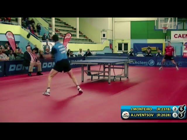 2.LIVENTSOV - MONTEIRO France Club Championship настольный теннис table tennis