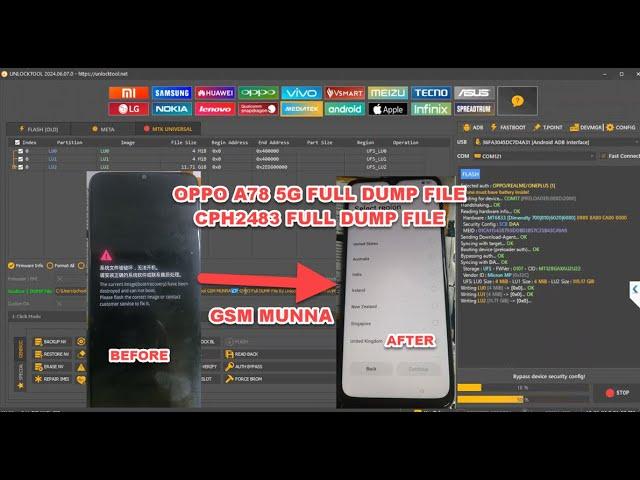 CPH2483 DUMP FILE UNLOCK TOOL By GSM MUNNA