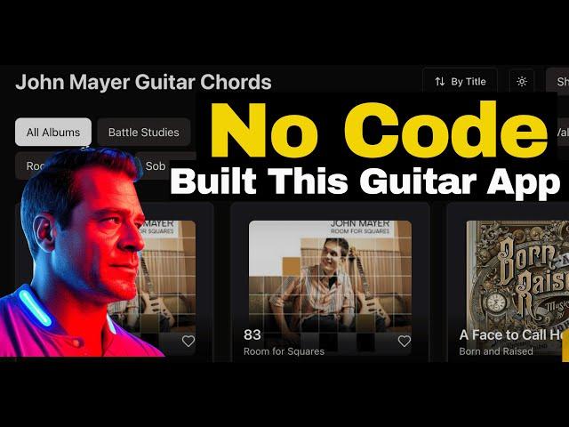 I Built a John Mayer Guitar App | Lovable App | No Code Needed | Joshforce