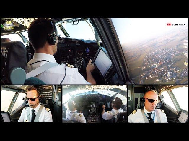 B737-400SF ULTIMATE COCKPIT MOVIE, FULL ATC!!! ASL Airlines France [AirClips full flight series]