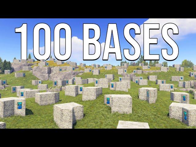 I Built 100 Bases and Became Theoretically Unraidable - Solo Rust