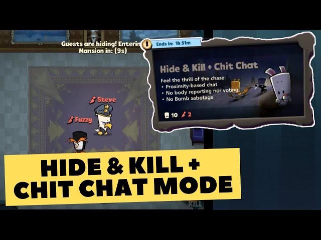 HIDE AND KILL + CHIT CHAT MODE SPECIAL EVENT - Suspects: Mystery Mansion (S2)