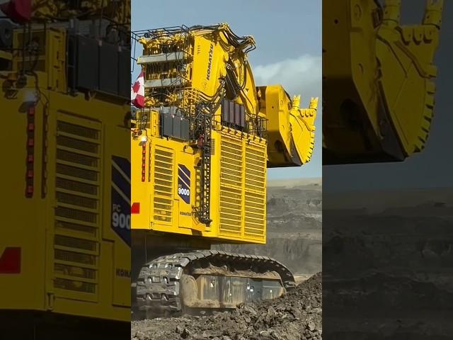 Komatsu recently released its largest excavator the PC-9000 #machine