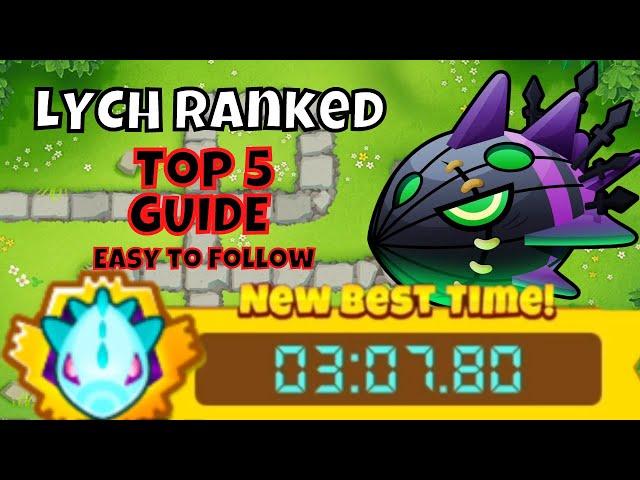 Lych Ranked Guide - Top 5 - Easy to follow - Monkey Meadow - BTD6