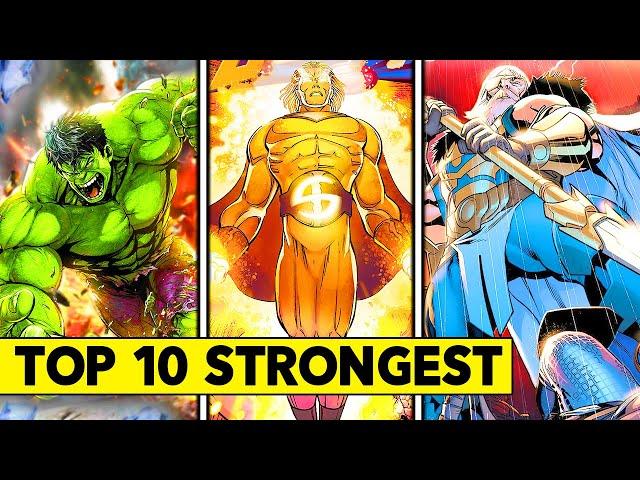 Top 10 Strongest Heroes in The Marvel Universe!