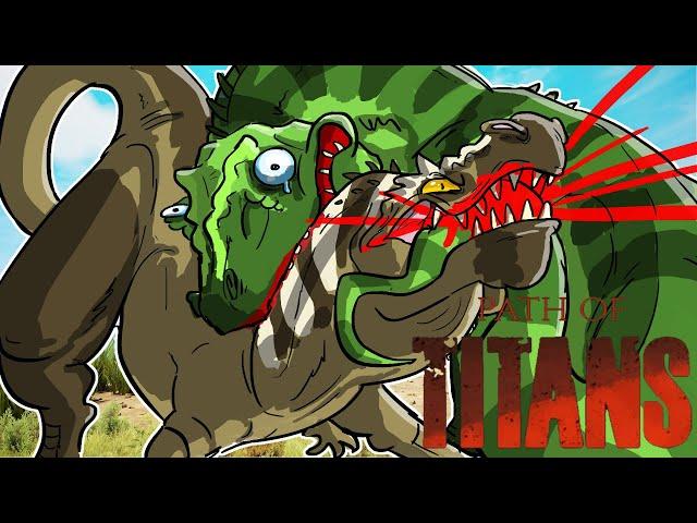 |Path of Titans| SOLO GIGANOTOSAURUS: ALL PAIN NO GAIN