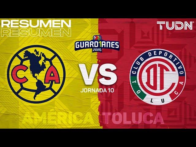 Resumen y goles | América vs Toluca | Guard1anes 2020 Liga MX - J10 | TUDN