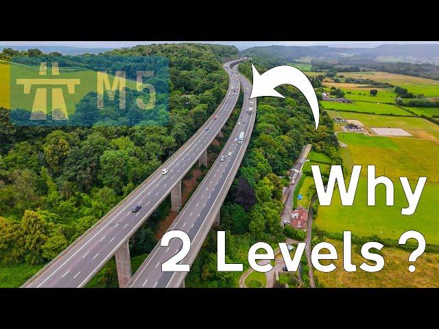 The AMAZING Split-Level Wynhol VIADUCT - M5 motorway - Why Is It On Two Levels?