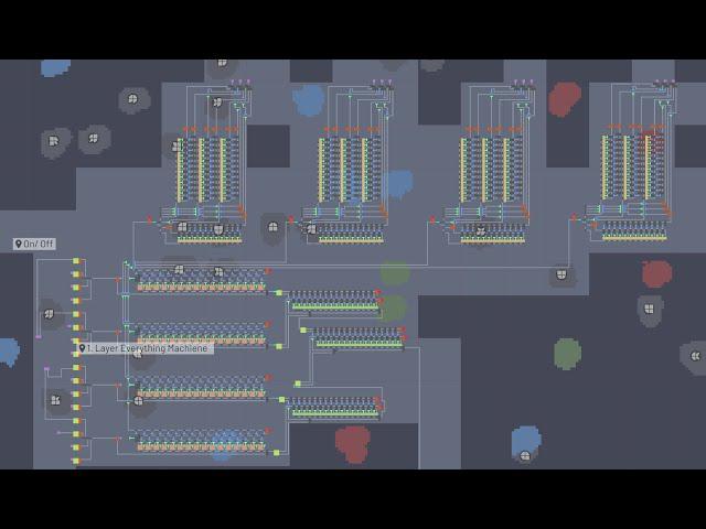 Shapez.io Everything machine build with the new wires update!