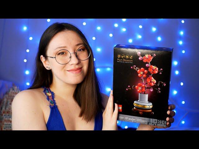 Lego ASMR  Building Lego Plum Blossoms With You!  Binaural Soft Spoken