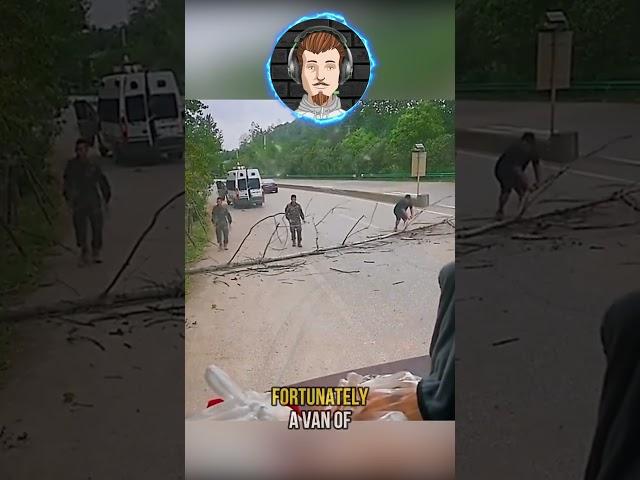 BUS Stuck! Military's Heroic Roadside RESCUE! ️#shorts #story #heartwarming #viral