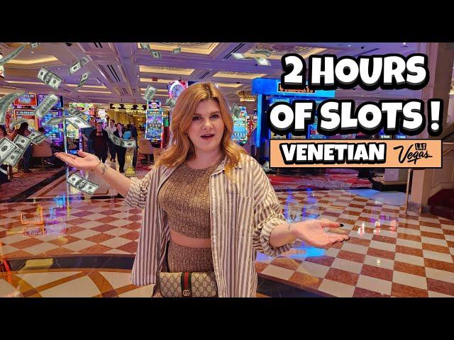 2 Hours of Slot Machine Wins and Spins at Venetian Las Vegas!