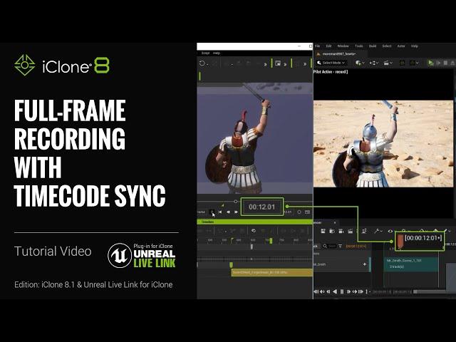 Unreal Live Link Plug-in Tutorial - Full-frame & Multi-track Recording with Timecode Sync