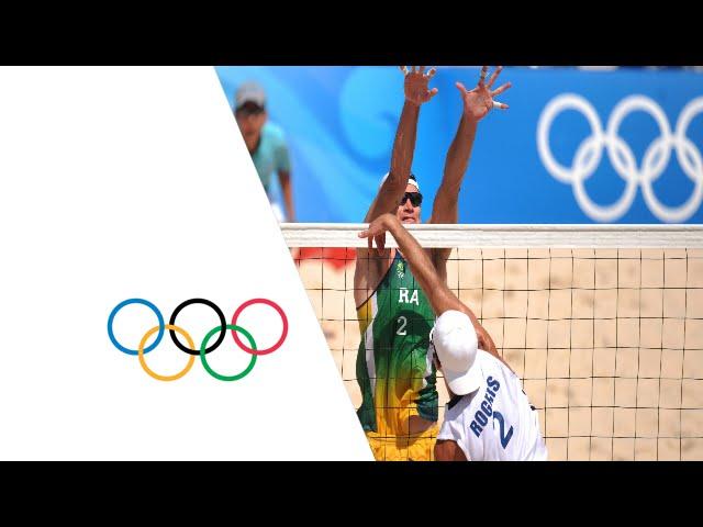 Men's Beach Volleyball USA vs Brazil - Highlights | Beijing 2008 Olympics