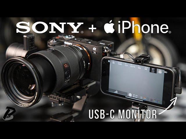 iPhone 15 as a Wired Sony Camera Monitor