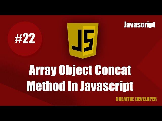 Array object concat in javascript || Javascript array object concat || Array object || Javascript