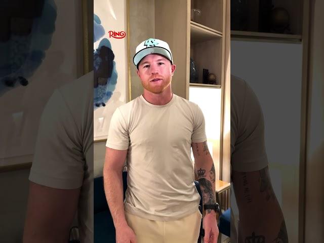 Canelo Alvarez with a message for the fans ahead of tomorrow’s press conference 🫵