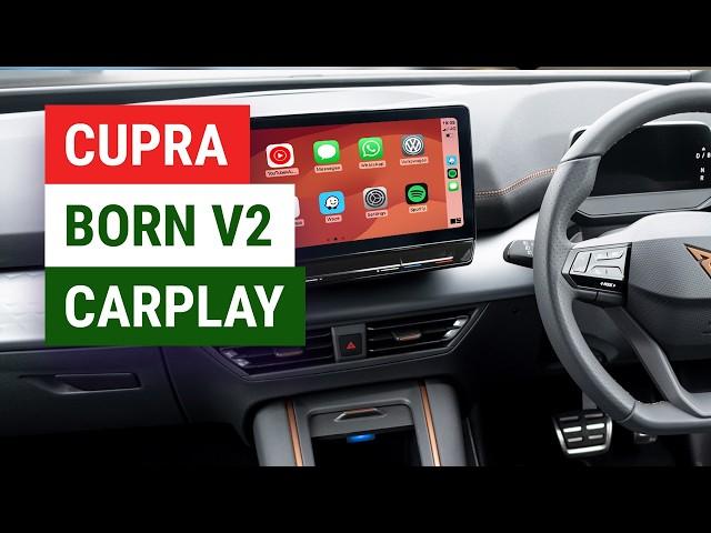 Cupra Born V2 2024 Wired / Wireless CarPlay & Android Auto Review