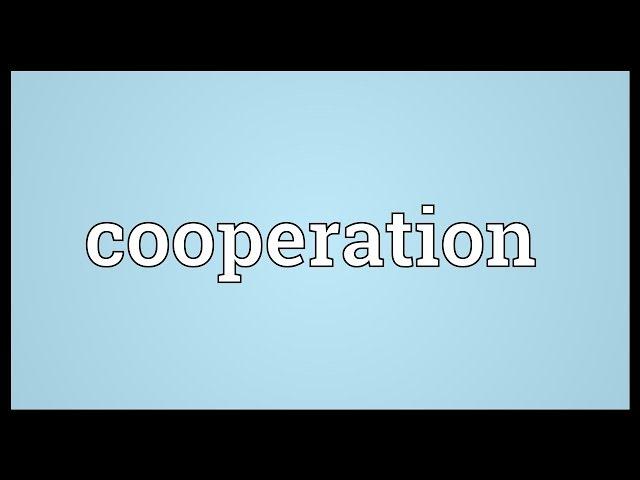 Cooperation Meaning