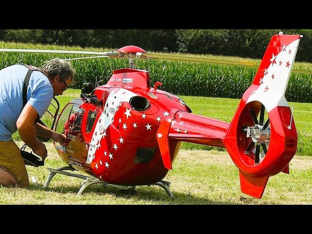 LARGEST RC Helicopters in Switzerland - Loorholz 2024 Flying Days