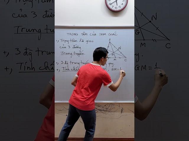 Toán lớp 7 - Trọng tâm tam giác - Cách vẽ và các tính chất