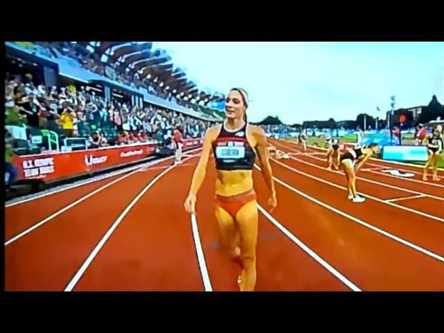 Emma Coburn Winner Women's 3000m Steeplechase Final.  U.S Olympic Team Trials.