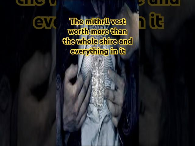 How valuable was Frodo's mithril Chain mail vest given to him by Bilbo? #lordoftheringslore