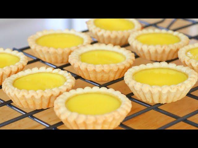 DIY Hong Kong Egg Tarts, Super Easy Dim Sum Recipe by CiCi Li