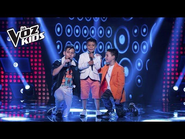 Juanse, Robert y David Tarapues cantan Traicionera | La Voz Kids Colombia 2018