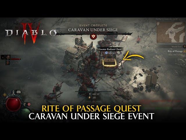 Rite of Passage Quest - Caravan Under Siege Event | DIABLO IV