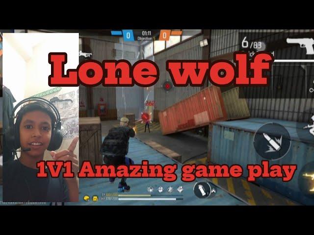 //1V1 Lone wolf amazing game play video//Labib gamig and football//