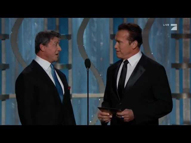 Sylvester Stallone & Arnold Schwarzenegger Present at the 2013 Golden Globes