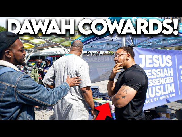 UK Dawah Team MELTSDOWN & RUNS AWAY From GodLogic!