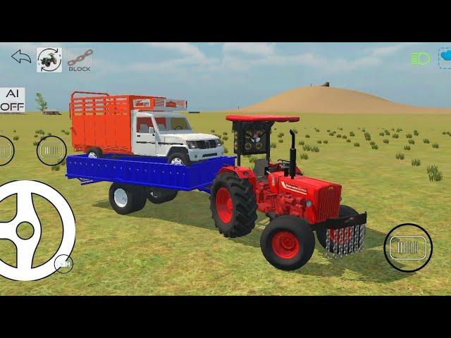 Pickup Loaded on Trolley  #pickup #tractor #gamingvideos