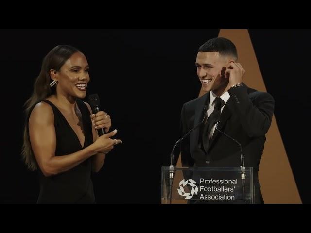 PREMIER LEAGUE: Phil Foden and Cole Palmer React to PFA Awards